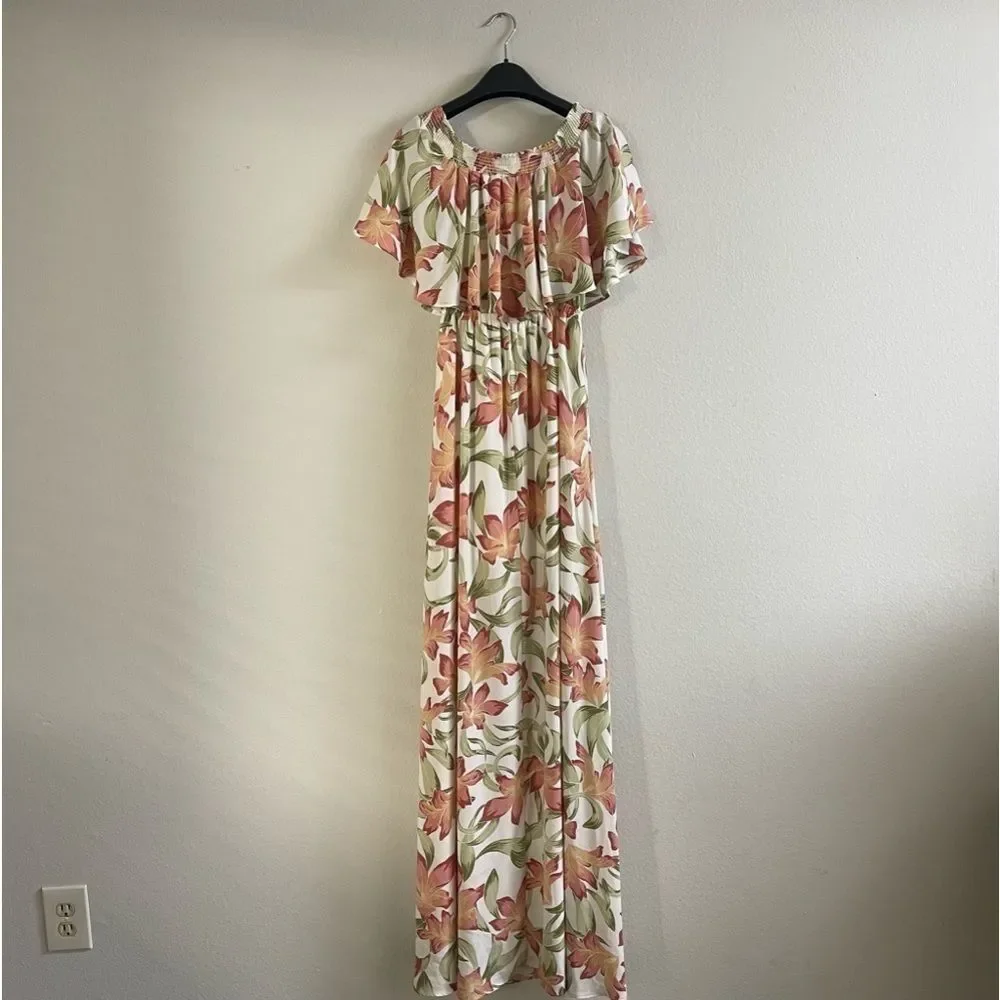 SHOW ME YOUR MUMU Hacienda Maxi Dress in Lily Lady Floral Size Small